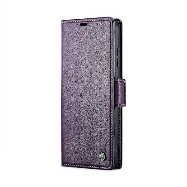 Mobilfodral för Samsung Galaxy S24 FE CASEME 023-serien RFID-blockerande glänsande stativ