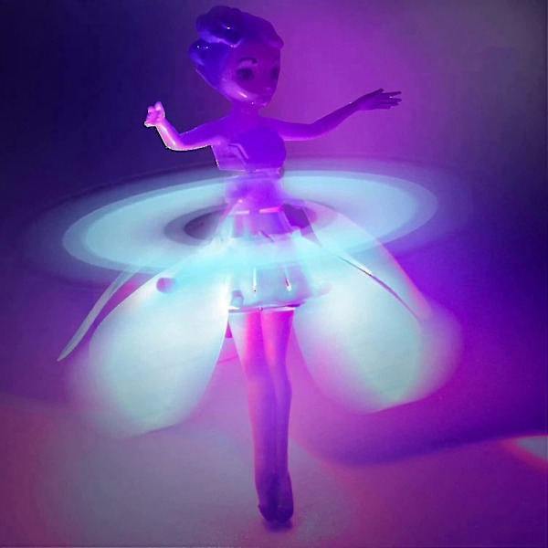 Flygende Fe Flygende Prinsesse Dukke Magisk Infrarød Induksjonstyrt Leke, Magisk Flygende Pixie Leke Jenteleker Gaver Tw