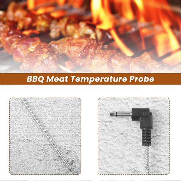 Ersättningsgivare för kött med hög temperatur för pelletsgrillar och pelletsrökare Kompatibel med grillar