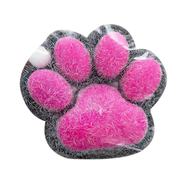 Håndlavede Taba Squishy Store Kattepote Silikone Klemmelegetøj til Stresslindring, Kattepote Kæmpe Pote Squishy Sensorisk Legetøj til Angst & Afslapning [D] Pink
