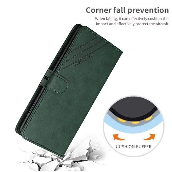 Plånboksfodral för Lg Velvet 2 Pro, 3 kortplatser för kreditkort och ID-kort, PU-läderfodral