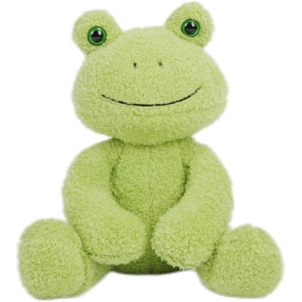 Grön Groda Plyschdjur, Söt Groda Plushie Docka, Födelsedag Jul Mjuk Leksak Present till Barn Flickor Pojkar, 10\"