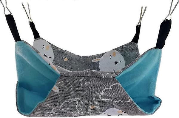 Kanintryckt Dubbellagers Canvas Hängmatta för Hamster[D]