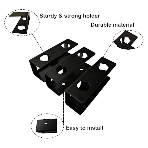 Laptop Stativ Under Skrivebord Pladsbesparende Holder Montering Notebool Holder Display