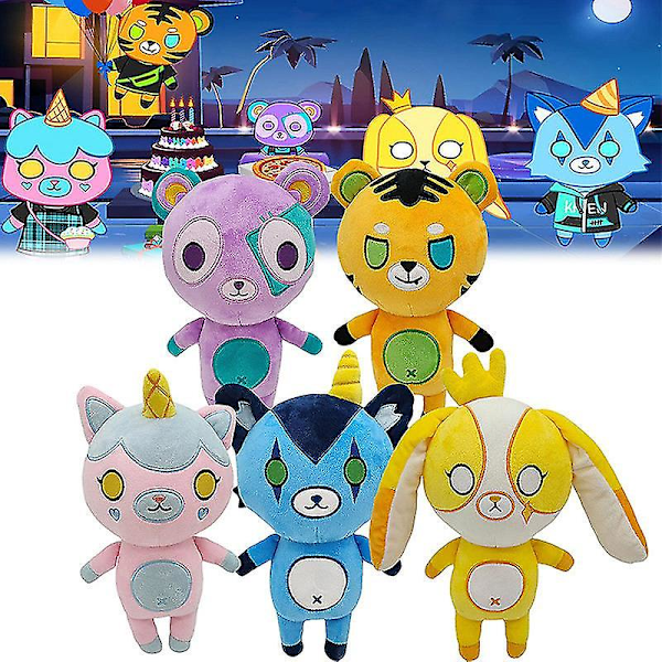 25cm Funneh Plysjleketøy Its The Krew Merch Teddybjørn Tegneserie Itsfunneh Kosedyr Myk Plysjdukke For Barn Jenter[D] Buff