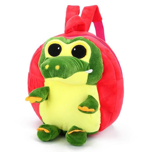 Punainen pieni dinosaurus lasten pehmoreppu [D] Rose red