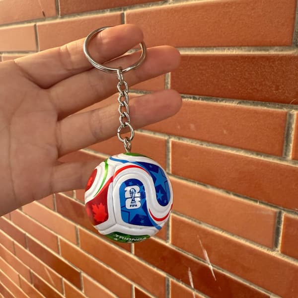 VM Fodbold Nøglering, Unisex Tilbehør, Supportergave