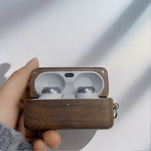 til Technics EAH-AZ100 Panasonic solid træ øretelefon beskyttelsescover[D] Walnut square For Technics EAH