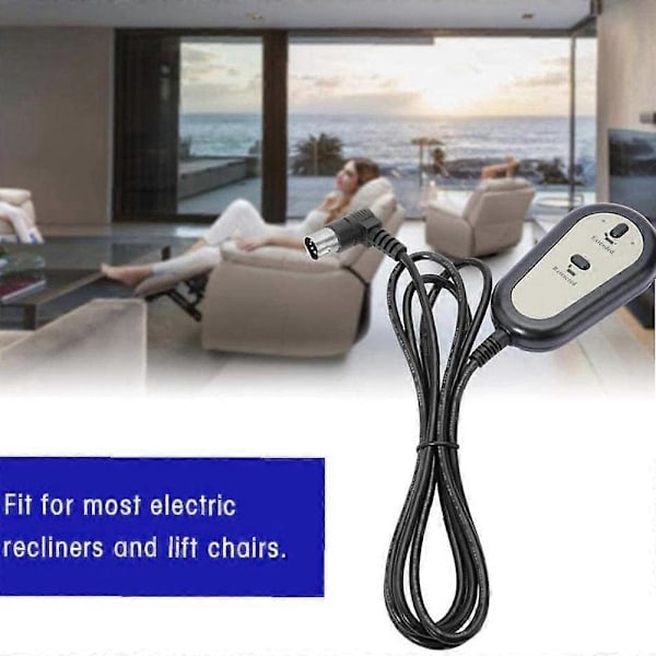 Elektrisk Recliner-Brytare Fjärrkontroll Lyftstol 2-Knapp Handkontrollbrytare Hushållsapp
