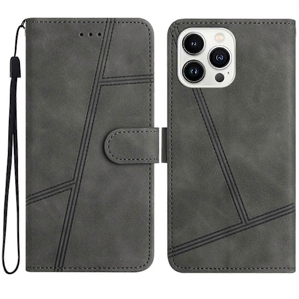 Sytt Läderfodral för iPhone 16 Pro Max Grey