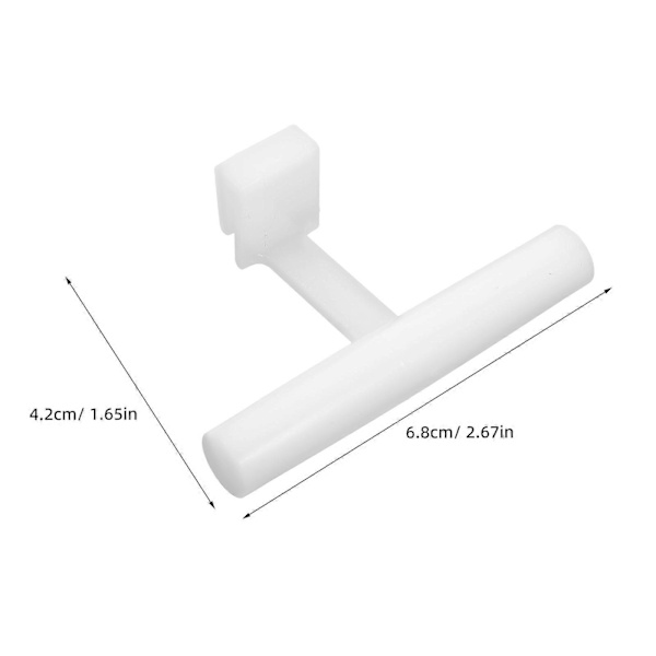 5 stk. siddepinde til fuglefoderbræt med spænde, stativ, fuglefoderautomat, akryl siddepindetilbehør [D] White 6.80X4.20X2.00CM