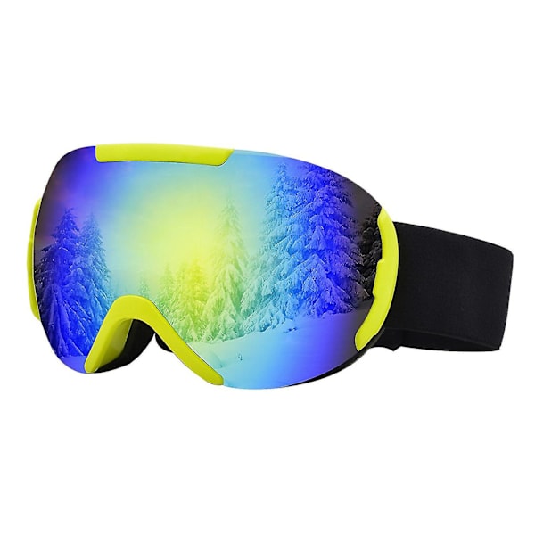 Vinterutstyr Ski Snowboard Briller UV-beskyttelse Briller Øyevern Yellow