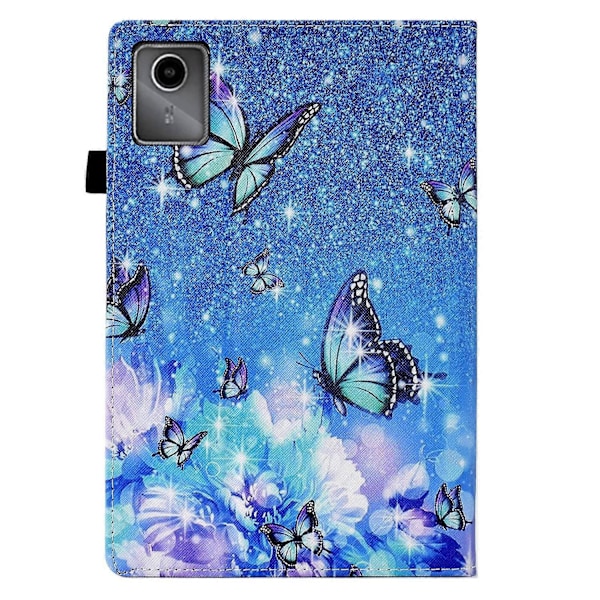 Läder Smartfodral för Lenovo Tab M11 / Xiaoxin Pad 11 2024 Butterfly
