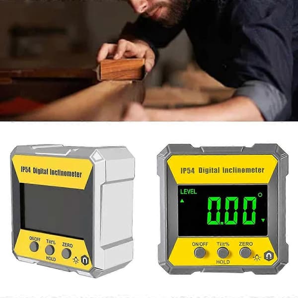 Præcis Digital Vinkelmåler LCD-display Magnetisk Base Hældningsmåler Vatterpas[D]