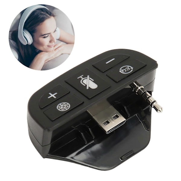 Stereo Headset Adapter for Xbox Stemmekontroll 3,5 mm Stereo Lydkontakt Lydforsterker for Xbox One for Xbox Series X/S