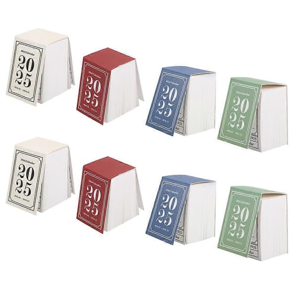 Romantisk Design Skrivbordskalender för Hemmet 8st Mini Riv-Av Månadsplanerare[D]