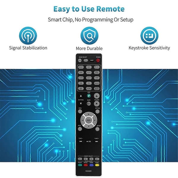 Erstatningsfjernkontroll RC035SR for Marantz Stereo AV-mottaker SR6012[D] Black