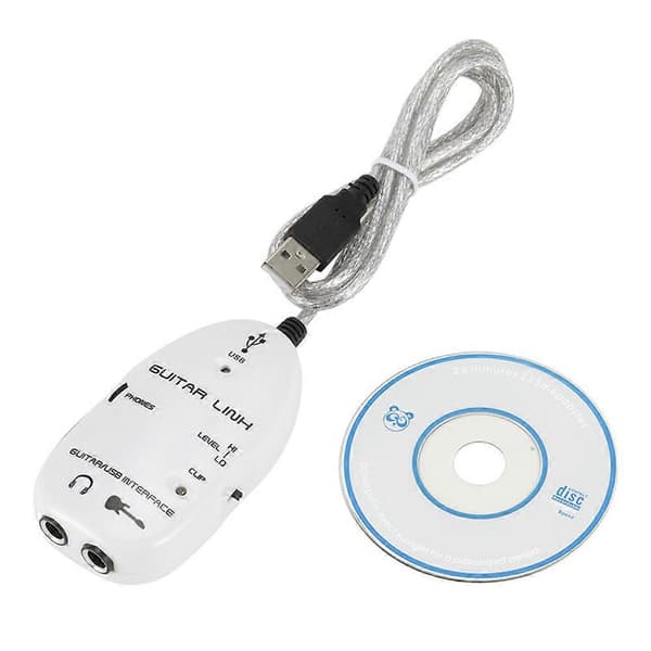 Gitar til USB Grensesnitt Link Kabel Adapter Audio Kobling Opptaker for PC/Datamaskin[D]
