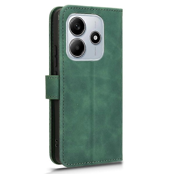 Xiaomi Redmi Note 14 5G Nahkakotelo, ihonmyötäinen, pudotussuoja, lompakkokotelo -[D] Multicolor Green