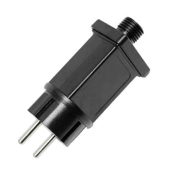 4.5V 1A Plugg LED Strømforsyningsadapter IP44 Vanntett LED Lysstripeadapter for Jul EU Plugg[D] Black