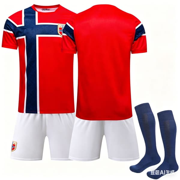 VM Norge hjemmefodboldtrøje, nummer 9 Haaland trøje, til voksne og børn. (D) #10 Odegaard L
