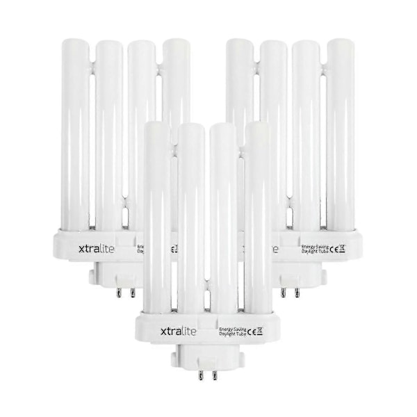 27w Dagslys Erstatningspære For Høykvalitets Leselamper, 4 Pin Gx10q-4 Quad Tube (6500k)[D] Pack Of 3