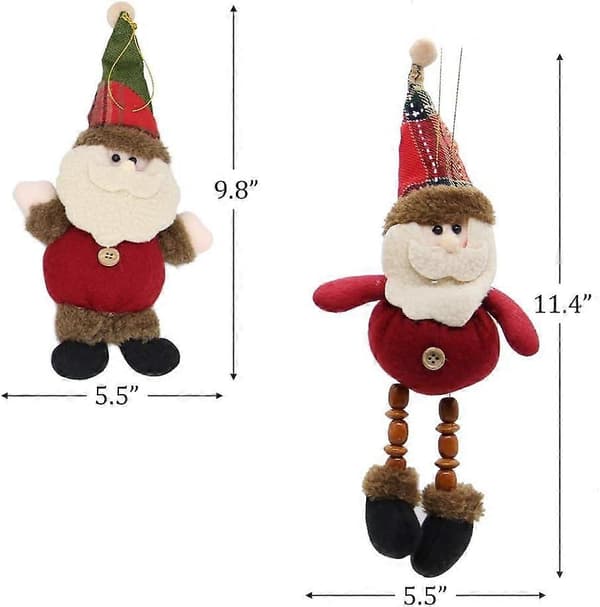 Julepynt, Xmas Hengende Plysjpynt, 6 STK[D]