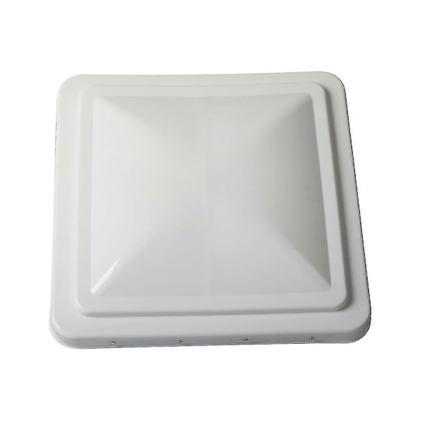 14 tommers RV takventildeksel - erstatningsventildeksel for campingvogn, bobil - White