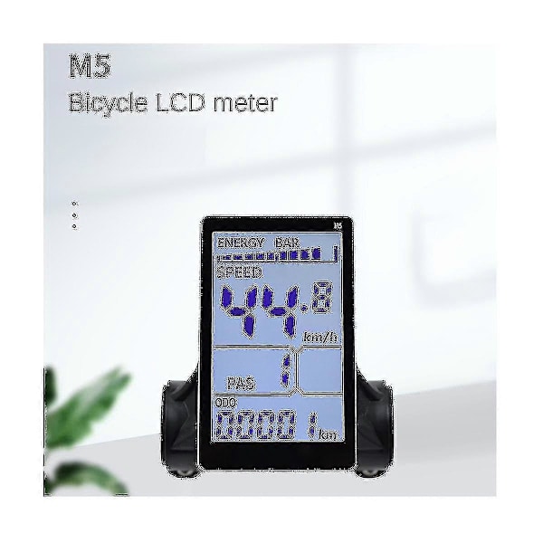 2024 M5 Elcykel LCD-Displaymätare 24v 36v 48v 60v E-Scooter LCD-Panel Skärm För Bergscykel