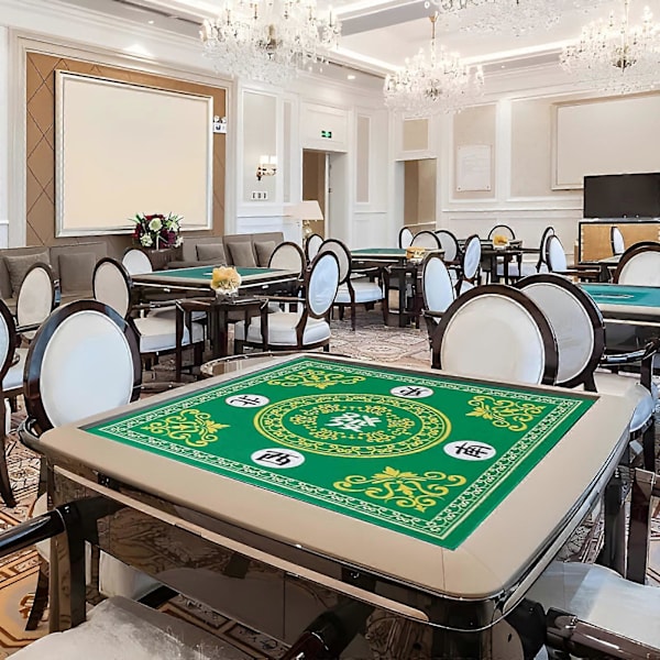 Mahjongmatta Reducering Mahjongbord Matta Mahjong Tillbehör Duk Spel Poker Domino Spel Spelmatta För Kortbräde Och Kortspel 80x80cm FLYE3415