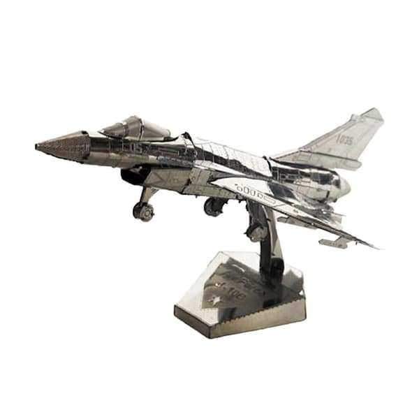 Fighter Modell Byggesett Gave Modell Fly Kit for Fans sølv[D]