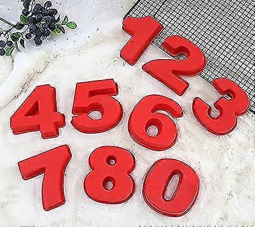 Silikon Bakeformer Kakeformer 0-8 Tall Kake Til Bursdag[D]