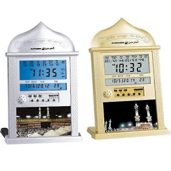 Azan Moské Böneutropare Islamisk Moské Azan Kalender Muslimsk Böne Väggklocka Alarm Ramadan Hem D pålitlig