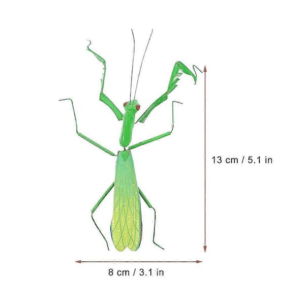 6 stk. Mantis Insekt Model Levende Skrivebordsdekoration Simulation Mantis Ornament[D]
