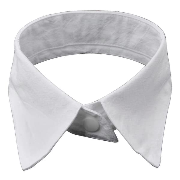 Peter Pan Mode Vit Avtagbar Krage Halsband Fluga för Dam [D]
