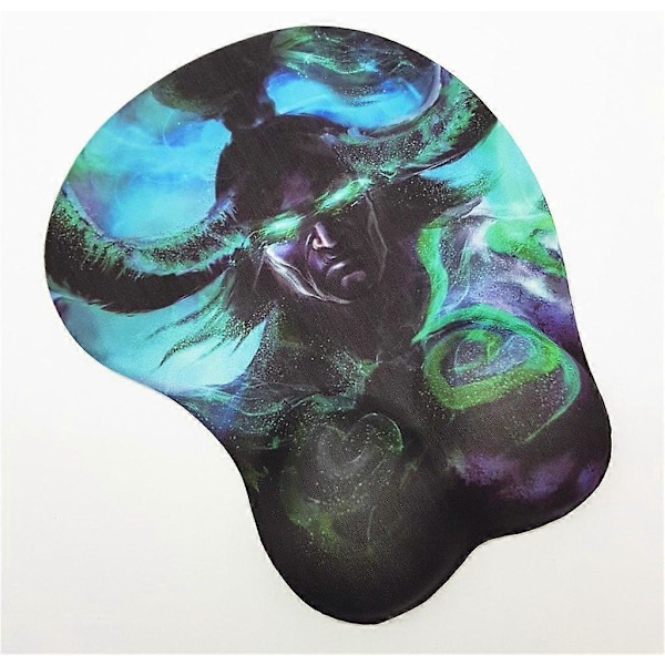 WOW Sylvanas 3D Musmåtte med Silikon Gel Håndledsstøtte Anime Gaming Musmåtter Lycra Hud (MP0036) MP0035