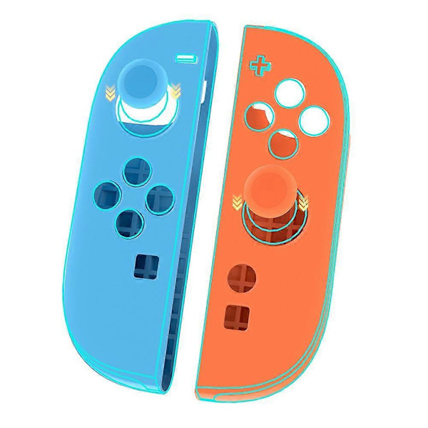 Stöttåligt skyddande silikonskal för Switch2-konsol / Joy-Con[D] Blue and Orange