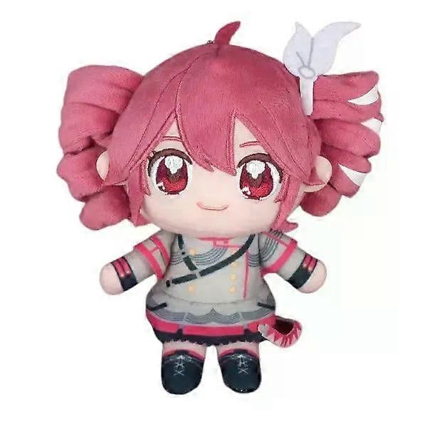 Shibingsheng 20cm Kasane Teto Plysjleketøy Myk Dukke Fylt Plysjfigur Anime Cosplay Tegneserie Bursdagsgave Julegave til Fans Gir[D] Kasane Teto Hairpin 20cm