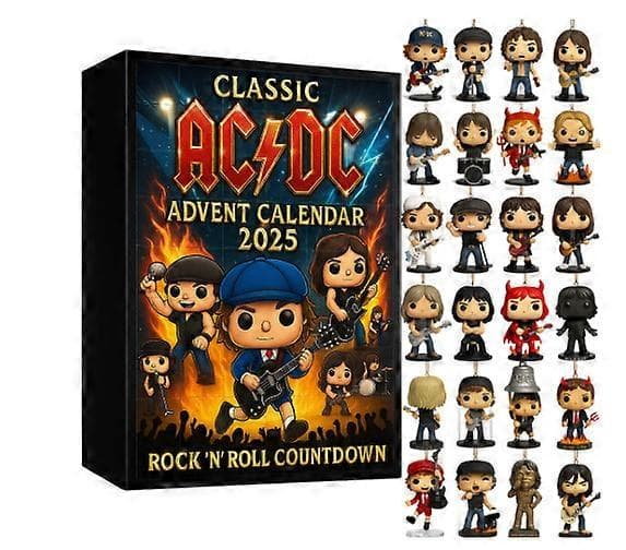 AC/DC Adventskalender Blind Box Musiktema Samlarprydnad 24 dagar[D]