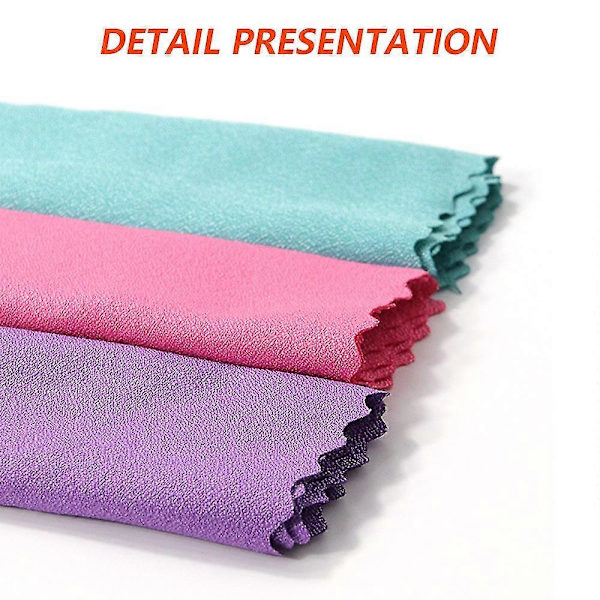 2-pack Kylhandduk, Kylhandduk, Mikrofiberhanddukar Snabbtorkande Resehandduk För Fitness Gym Yoga Och Utomhussporter FP[D] Pink