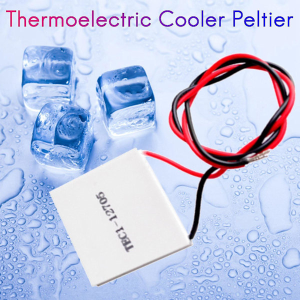 Tec1-12705 Termoelektrisk Kylare Peltier 40x40mm Tec12705 Peltier Element Modul För Kylare Radiat[D] white