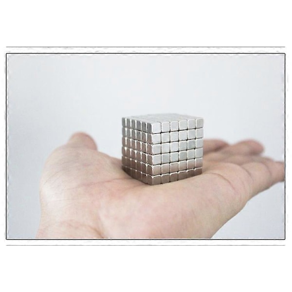 216 st 5 mm Magnetiska Kuber Fyrkanter Magisk DIY Pussel Pedagogisk Leksak [D]