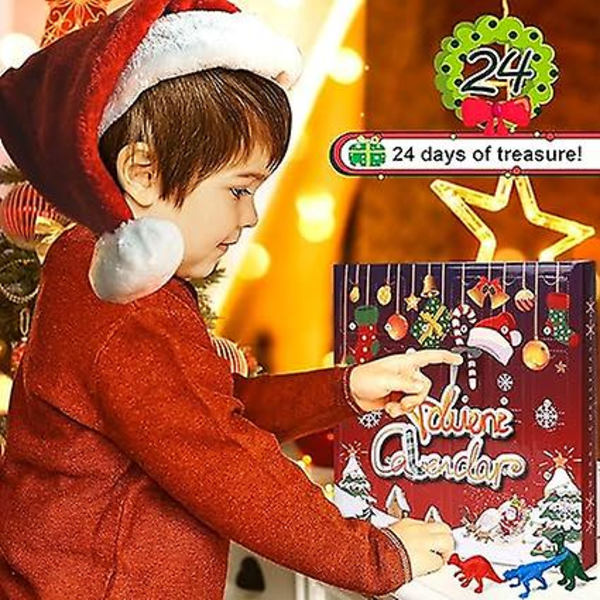 Adventskalender Leksak För Barn Leksak Adventskalender För Pojkar Flickor 3-8 År Gammal Dinosaurie Adventskalender Överraskningsgåva För Pojkar Flickor Ålder 3 4 5 6 7 8