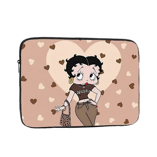 Betty Boop Laptopväska 10-17 Tum Shockproof Laptopfodral Bärbar Laptop Skyddande Sleeve-WCQ1941 17in