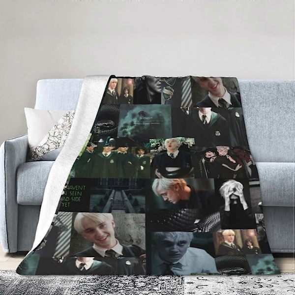 Tom Draco Felton Malfoy Tæppe, Ultra Blødt Letvægts Flannel Fleece Kastetæppe Til Sofa Seng[D] 50x40in 125x100cm