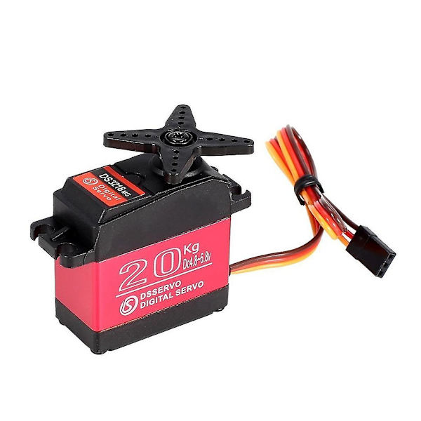 DS3218 180 graders digital RC servo 20 kg vridmoment vattentät metall RC servomotor Orange