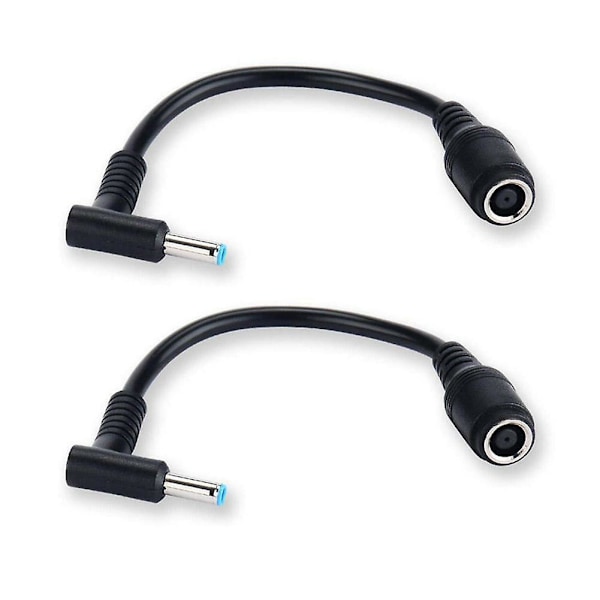 1 stk 7,4 mm til 4,5 mm DC Strømoplader Konverter Adapterkabel til HP Dell
