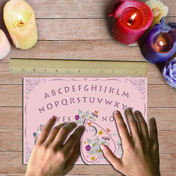 Kitty Wood Spirit Board Kattpendelbräda Trätalande Ouija-brädor med Planchette Divinationskit Spel Andejakt Metafysiskt Meddelande