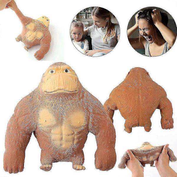 100% Ny Monk E Drop Fallande Gorilla Apa Stretchy Squishy Stressboll