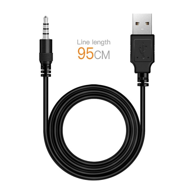 95 cm USB-latauskaapeli akun latausjohto DJI Osmo Mobile -vakauttimelle käsikäyttöiselle gimbaalille [kk] black